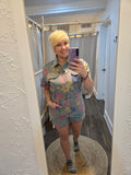 Denim Daisy Romper