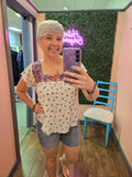 Fluttering Flowers Top