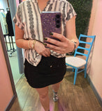 Black Cargo Skort