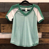 Let’s Get Sporty Raglan in Green