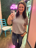 Favorite Round Neck Ribbed Tee