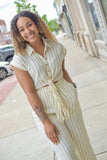 Seersucker Jumpsuit