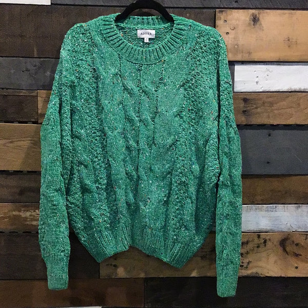 Kelly Confetti Sweater