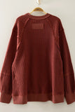The Thermal Sweatshirt in Burgundy