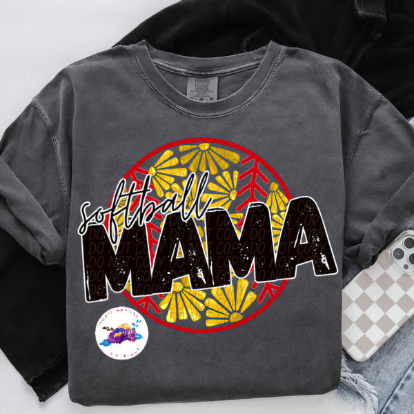 Boho Softball Mama tee preorder