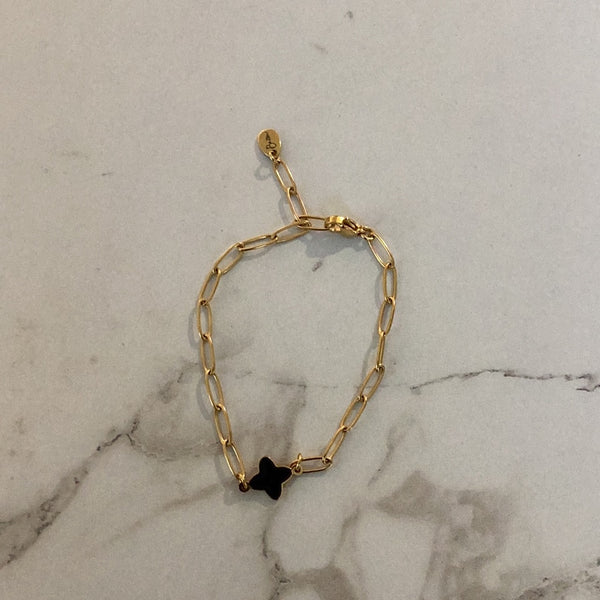 D-Chain Bracelet with Black Clover