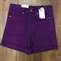 Judy Blue Purple Cuffed Shorts