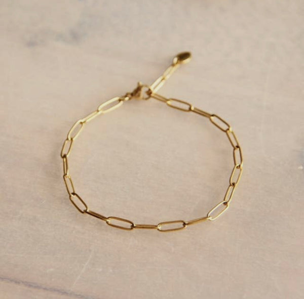 D-Chain Bracelet- Gold Color