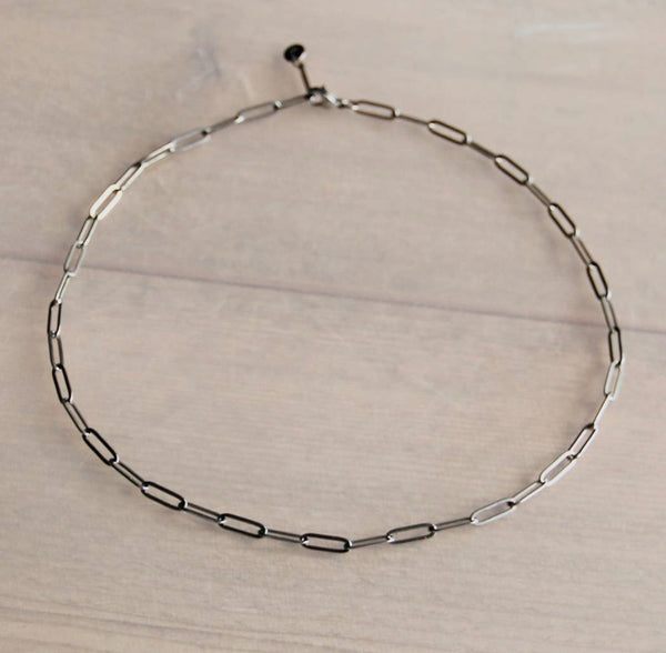 D-Chain Necklace- Silver Color