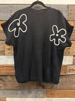 Classic Black Short Sleeve Sweater