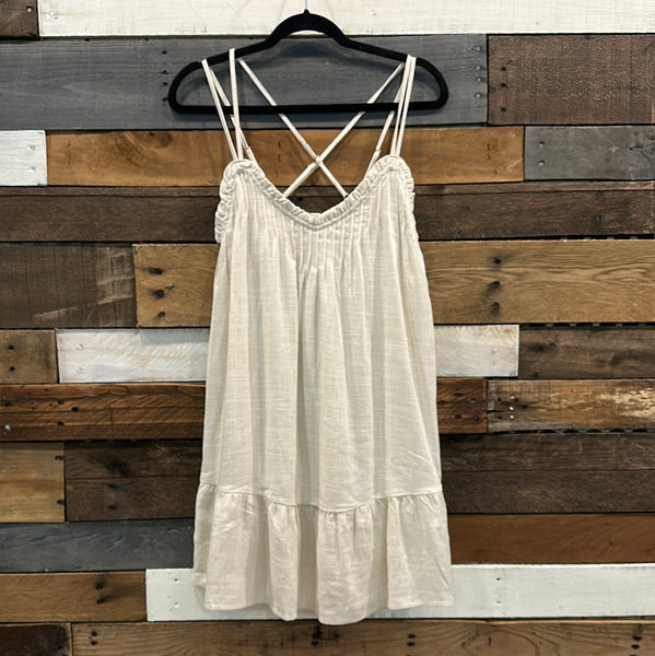 Strappy Linen Dress