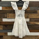 Flutter White Dress
