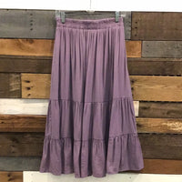 Dusty Purple Midi Skirt