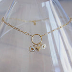 Lock and Heart Charm Necklace