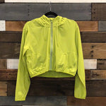 Lemon Lime Crop Athleisure Jacket