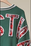 Merry CHRISTMAS Sweatshirt in green