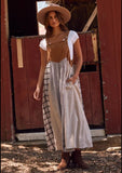 Autumn Patchwork Overall Dress