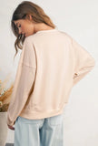 Ivory Flower Sweatshirt