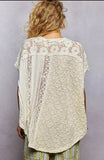 Oversized Patchwork Lace Top