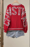 Merry CHRISTMAS Sweatshirt in red