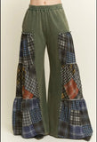 Plaid Patchwork Pant