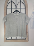 Washed Boxy Tee in Sage