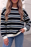 Navy Stripes Sweatshirt