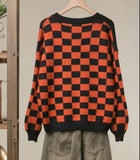 Spooky Checkered Cardigan