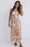 Floral Net Midi Dress