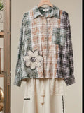 Sage Flowers Flannel