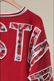 Merry CHRISTMAS Sweatshirt in red