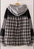 Plaid Patchwork Hoodie
