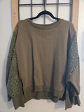 Olive Oversized Sweatshirt