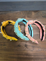 Bejeweled Knot Headbands