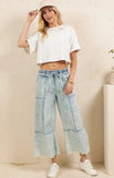 Mineral Wash Crop Jeans