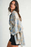 Noelle Flannel in light blue