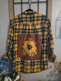 I Love Sunflowers Flannel