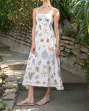 Nautical Vacation Midi Dress