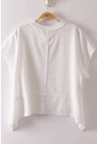 Flared Waffle Knit Top