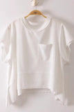 Flared Waffle Knit Top