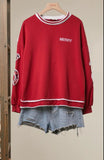 Merry CHRISTMAS Sweatshirt in red