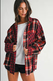 Noelle Flannel in Red