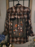 Spooky Flowers Flannel
