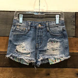 Girl’s Shine On Denim Shorts