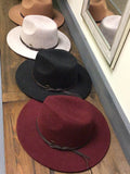 Vegan Felt Panama Brim Hat