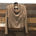Softest “Suede” Jacket in Taupe