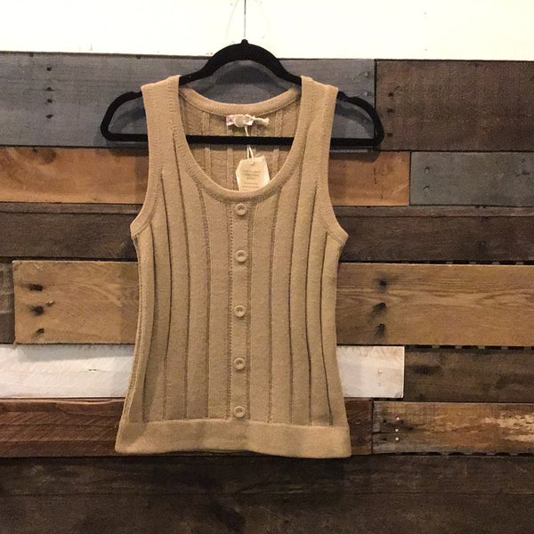 Luxe Taupe Sweater Tank