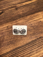 Hedgie Button earrings