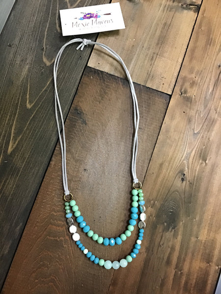 Moxie Beaded Ocean Necklace
