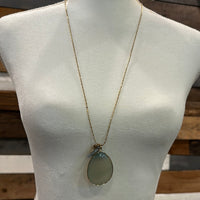 Teal Agate Necklace